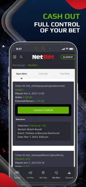 NetBet application mobile